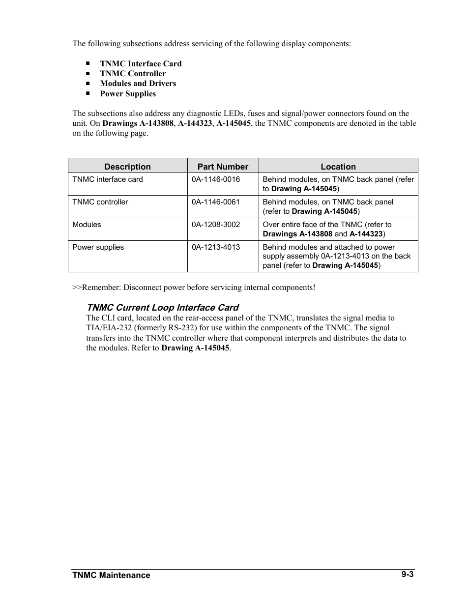 Tnmc current loop interface card, Tnmc current loop interface card -3 | Daktronics BA-1518-11 Multi-Section Outdoor LED Scoreboard User Manual | Page 51 / 158