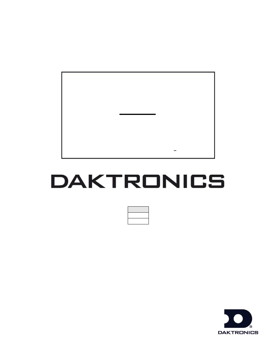 Daktronics TI-2031 4-Inch LED Bar-Digit Locker Room Clock User Manual | 22 pages