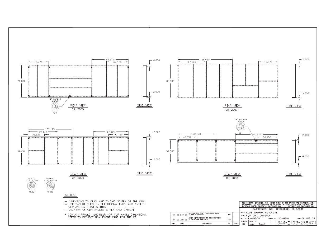 Daktronics CR-2004 Multi-Section Cricket Scoreboard User Manual | Page 66 / 90