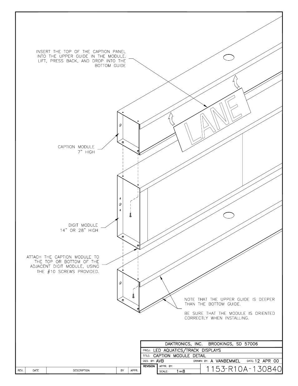 Daktronics SW-2101 Aquatics/Track LED Scoreboard User Manual | Page 42 / 84