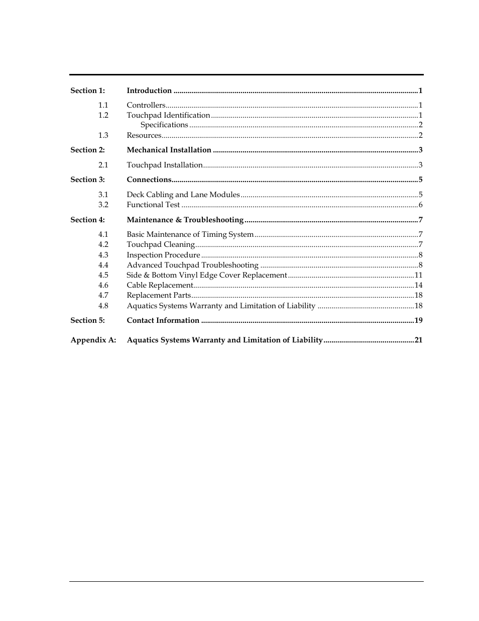 Daktronics T-7060 Touchpad User Manual | Page 5 / 29