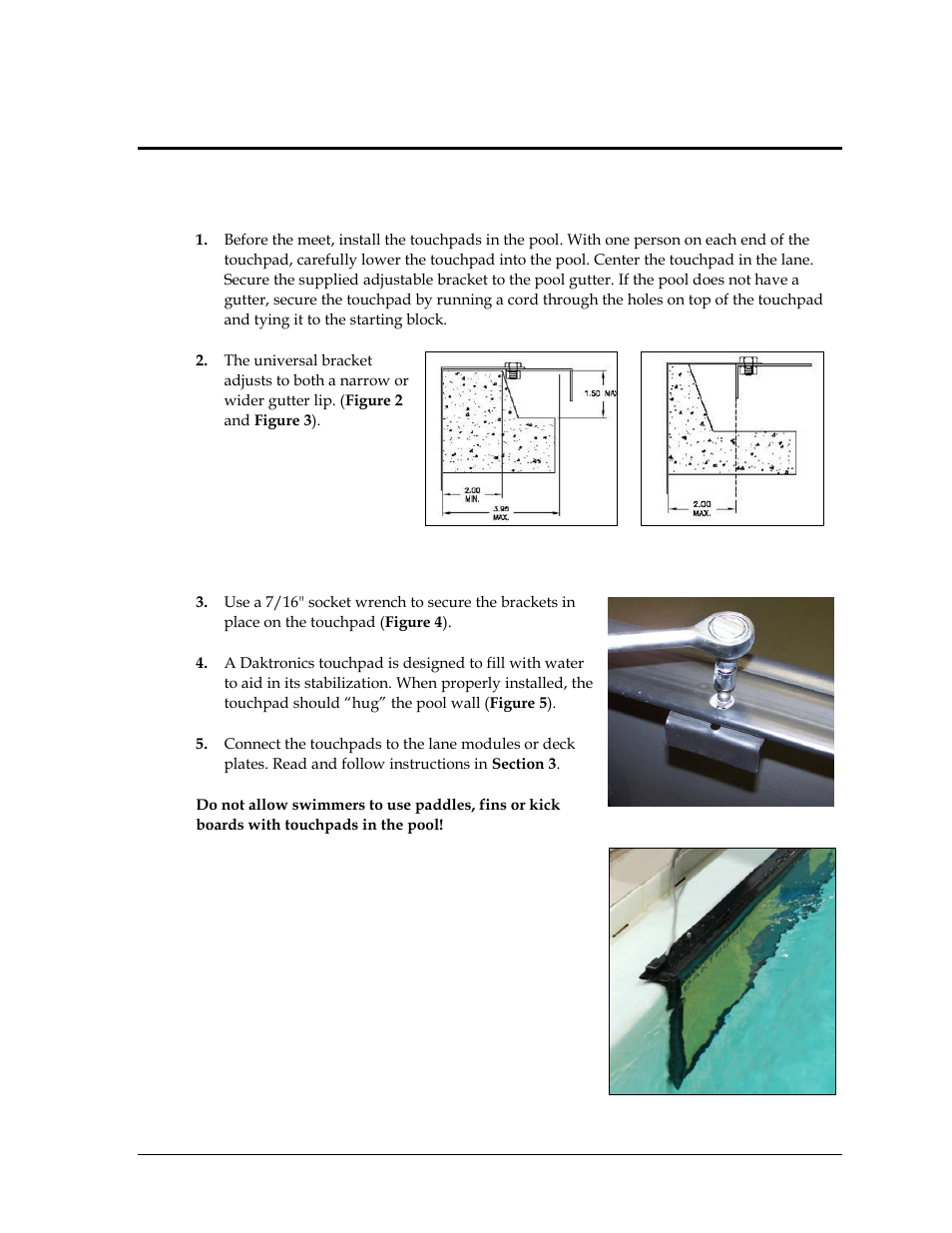 Section 2: mechanical installation, 1 touchpad installation, Section 2 | Mechanical installation, Touchpad installation | Daktronics T-7060 Touchpad User Manual | Page 9 / 29