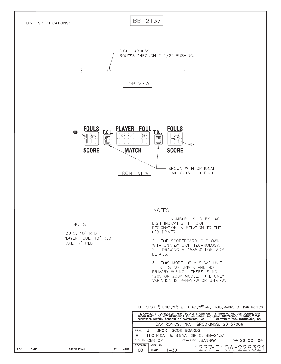 Daktronics BB-2101 Tuff Sport Basketball LED Scoreboard User Manual | Page 108 / 184