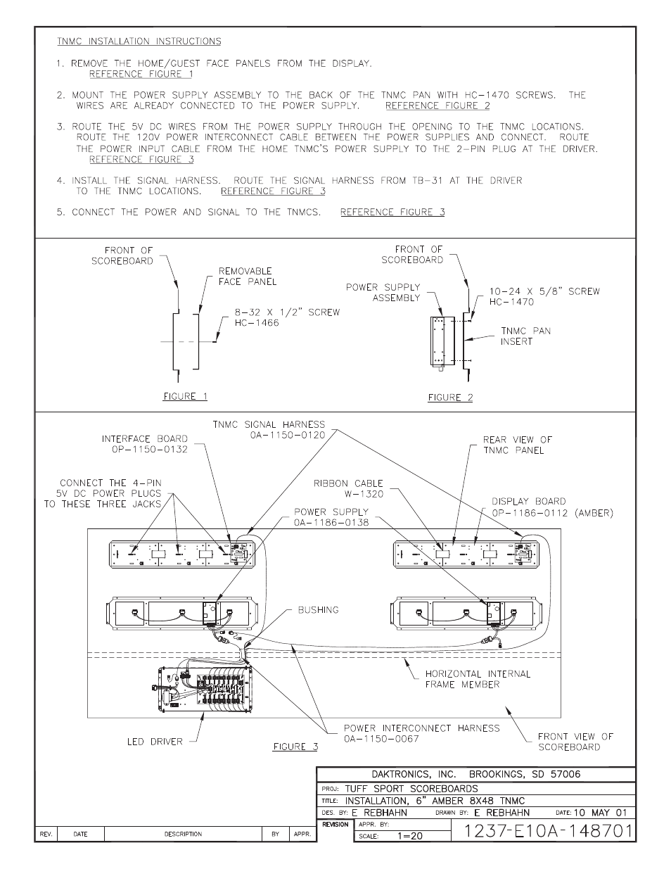 Daktronics BB-2101 Tuff Sport Basketball LED Scoreboard User Manual | Page 138 / 184