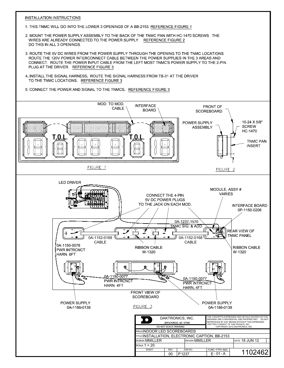 T.o.l | Daktronics BB-2101 Tuff Sport Basketball LED Scoreboard User Manual | Page 140 / 184