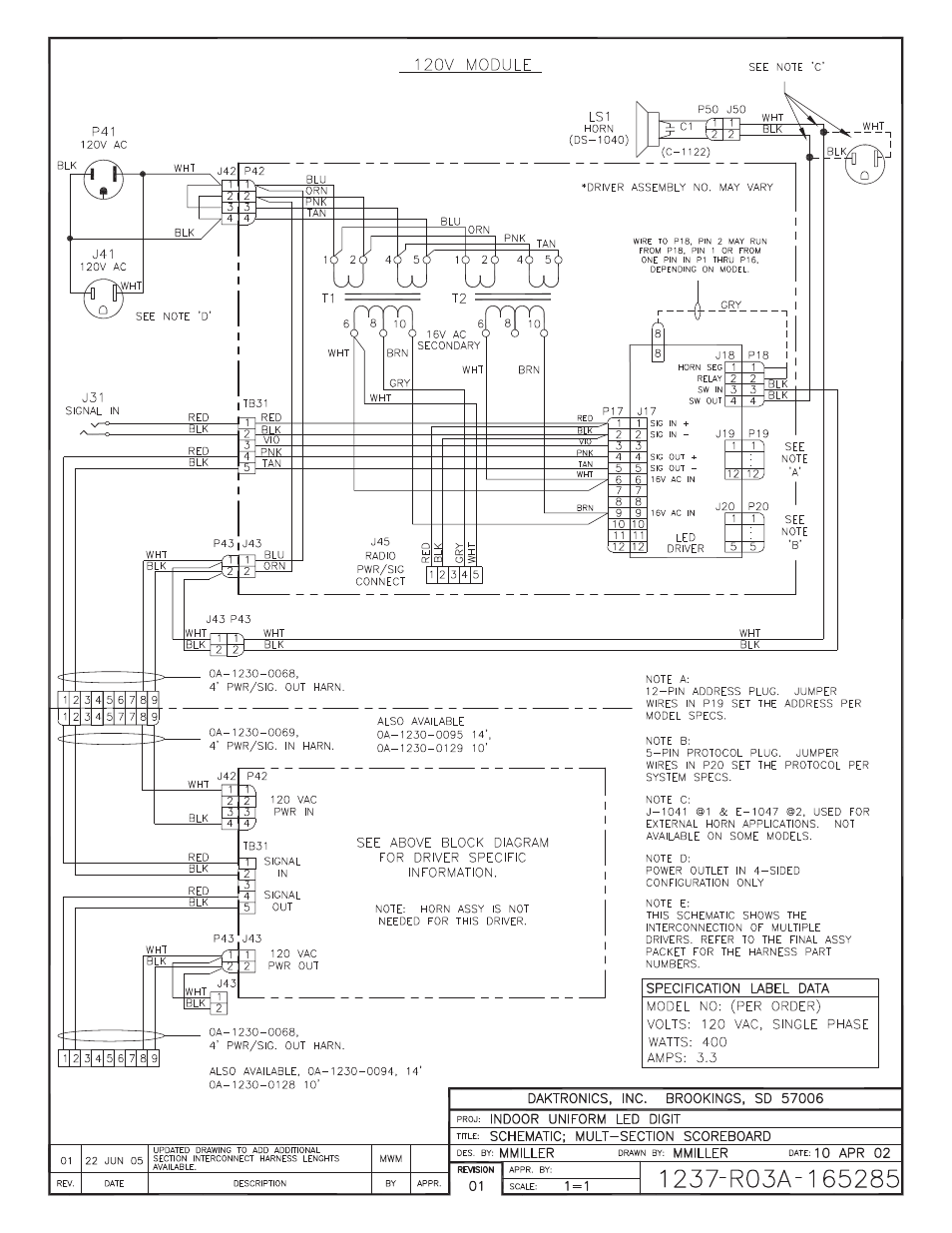 Daktronics BB-2101 Tuff Sport Basketball LED Scoreboard User Manual | Page 148 / 184