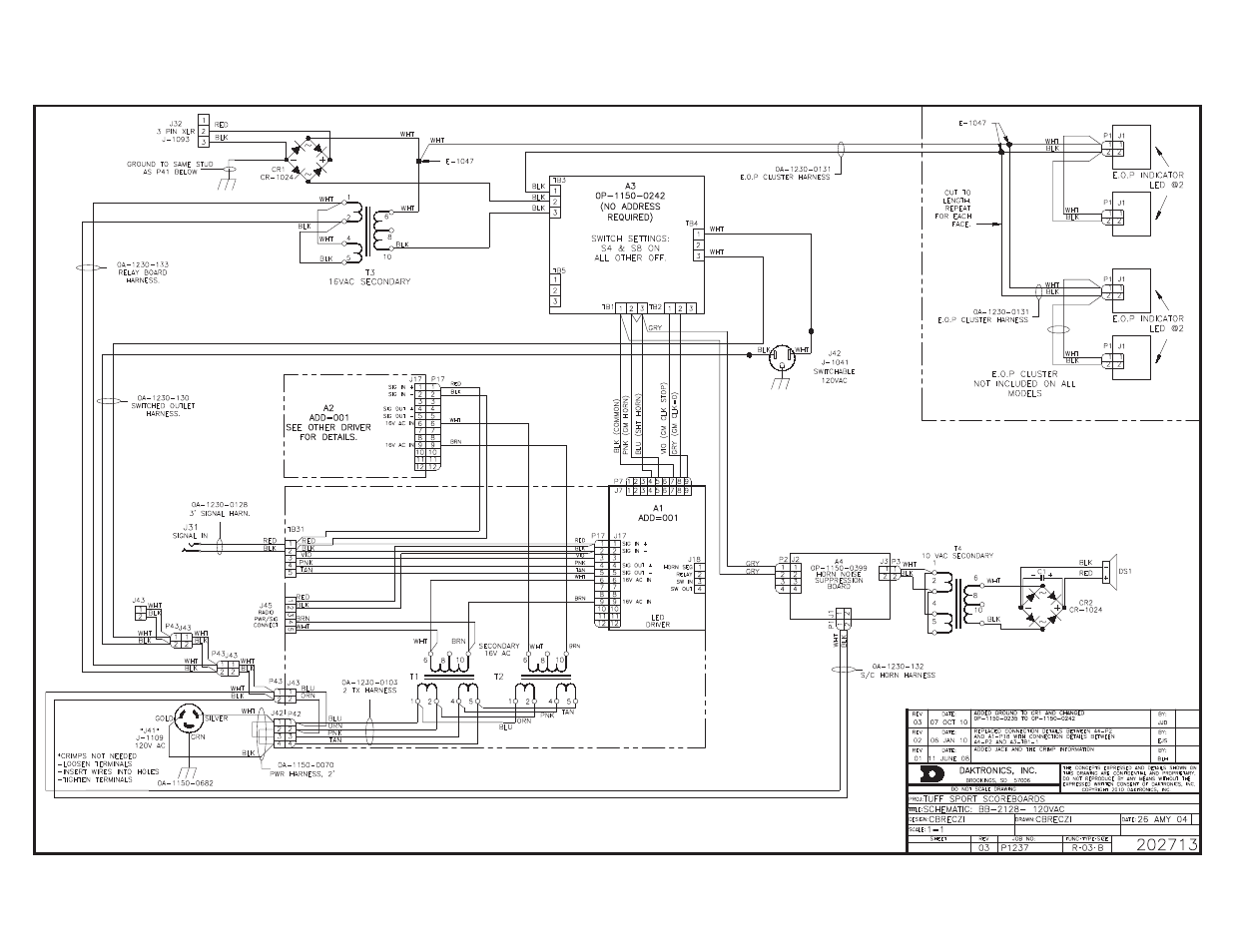 Daktronics BB-2101 Tuff Sport Basketball LED Scoreboard User Manual | Page 149 / 184