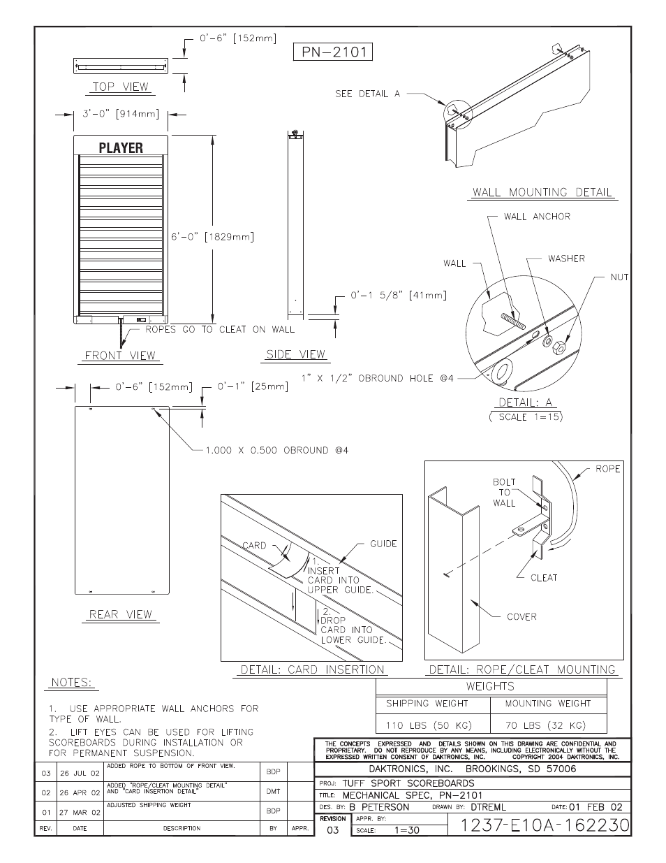 Daktronics BB-2101 Tuff Sport Basketball LED Scoreboard User Manual | Page 51 / 184