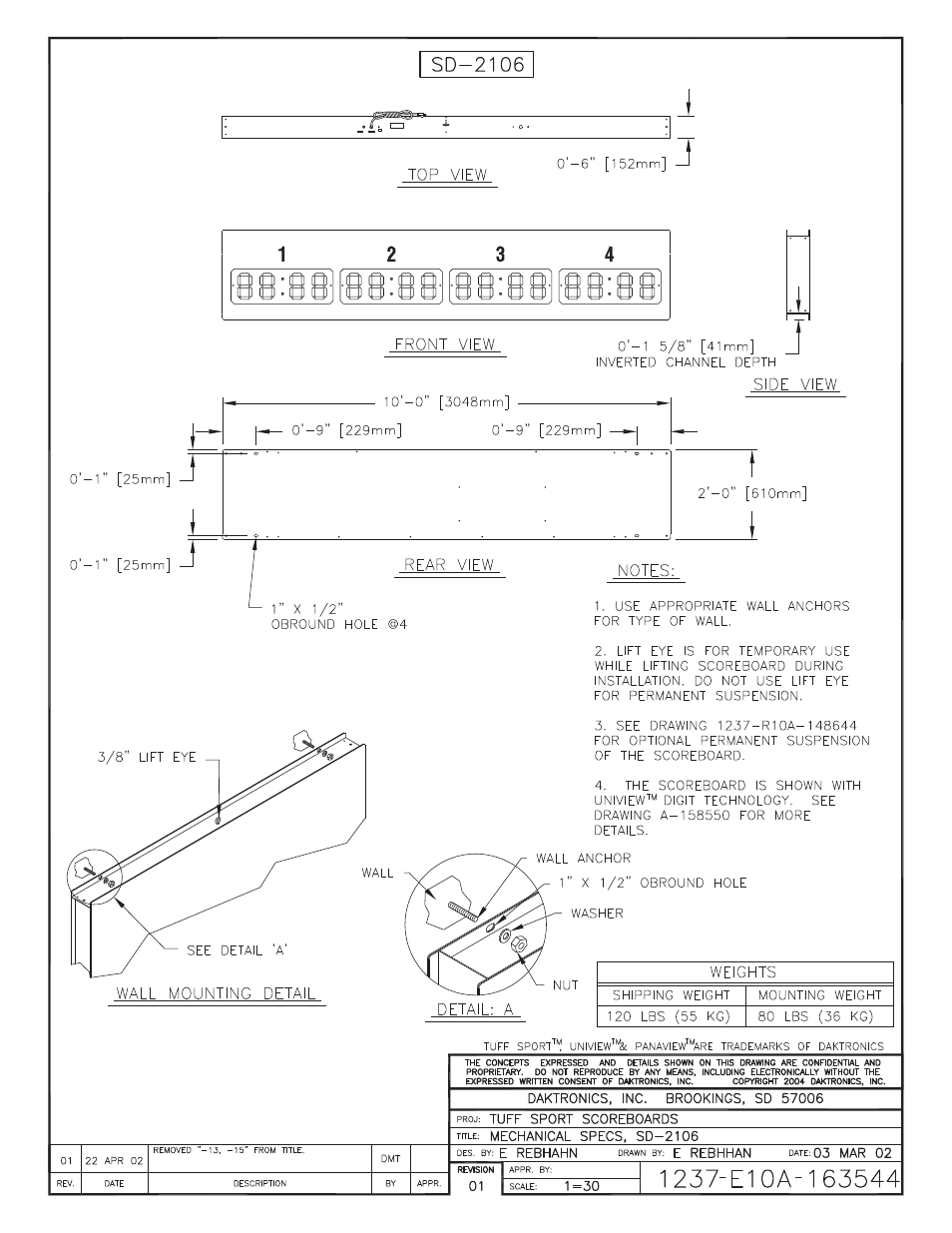 Daktronics BB-2101 Tuff Sport Basketball LED Scoreboard User Manual | Page 52 / 184