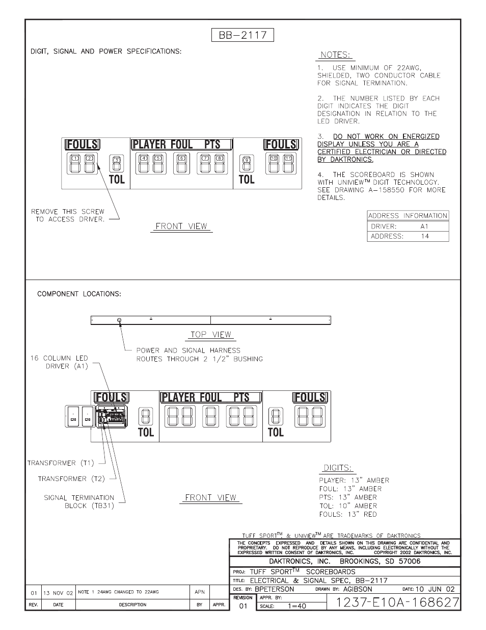 Daktronics BB-2101 Tuff Sport Basketball LED Scoreboard User Manual | Page 96 / 184