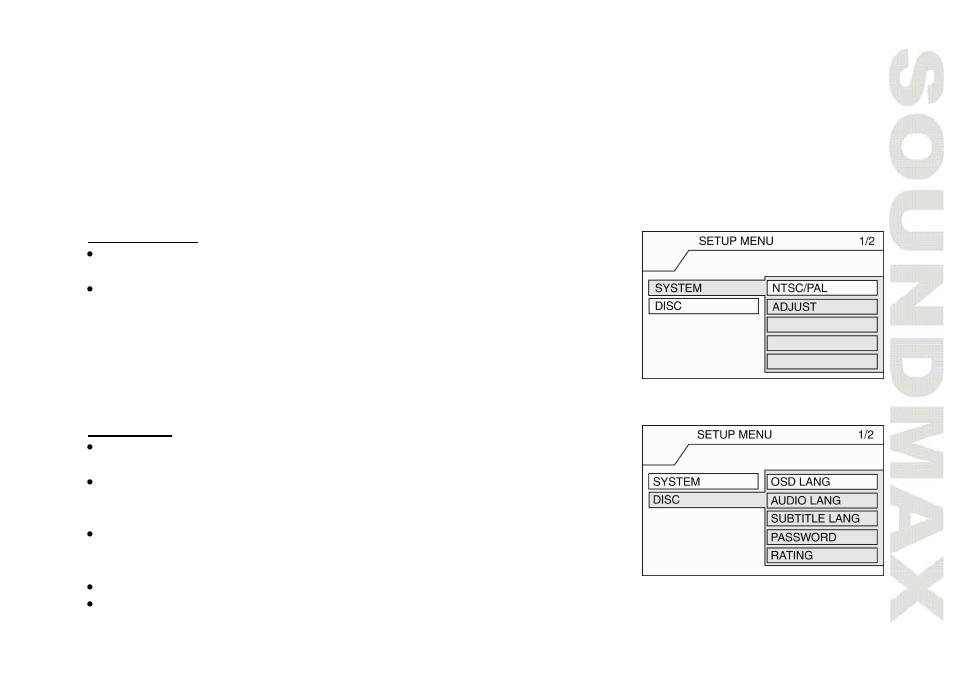 System s etup | SoundMax SM-CMD2021 User Manual | Page 27 / 66