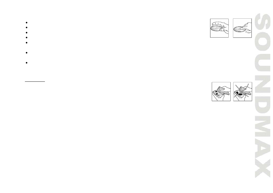 Handling discs | SoundMax SM-CMD2021 User Manual | Page 29 / 66