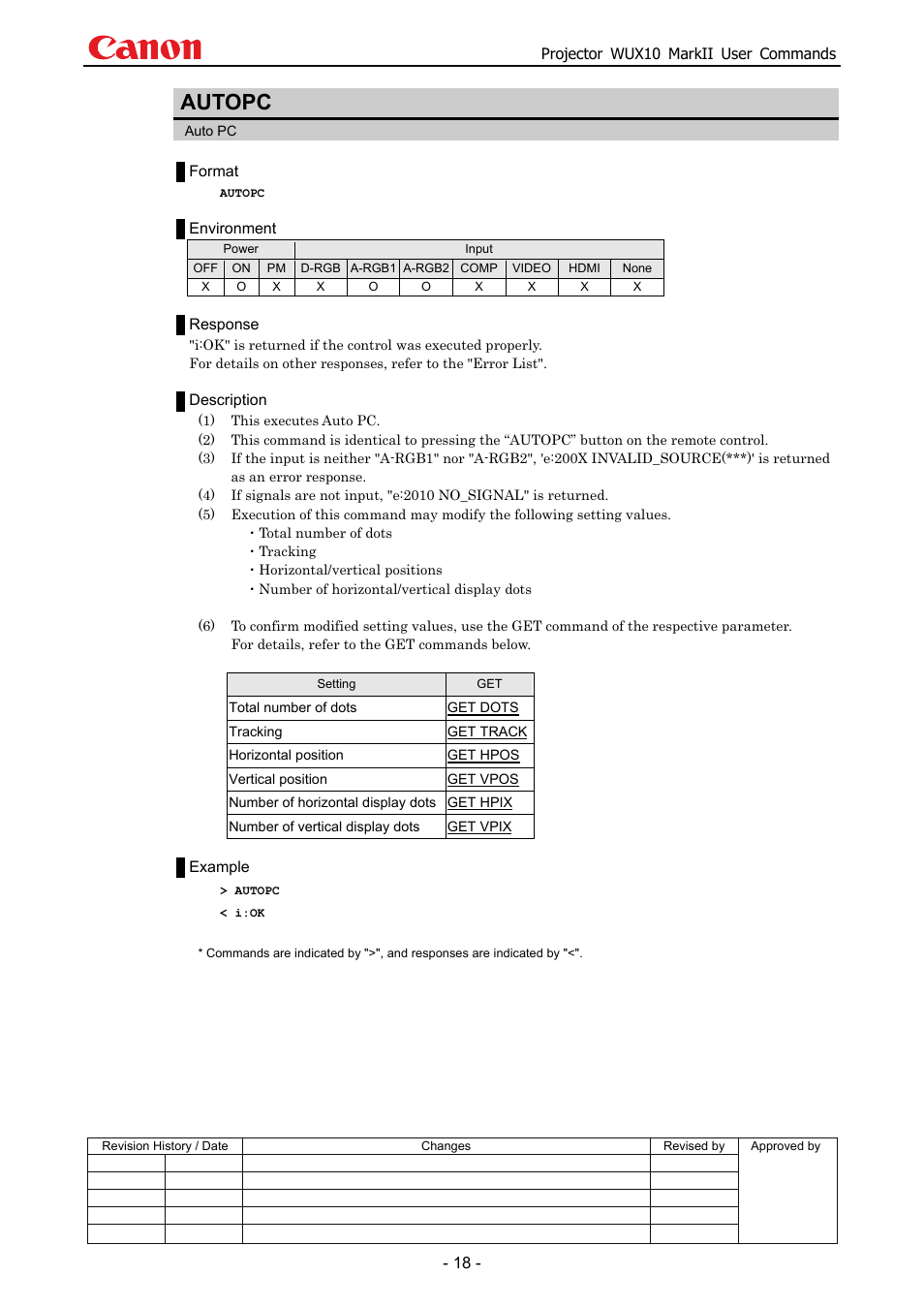 Autopc | Canon MARKLL WUX10 User Manual | Page 22 / 91