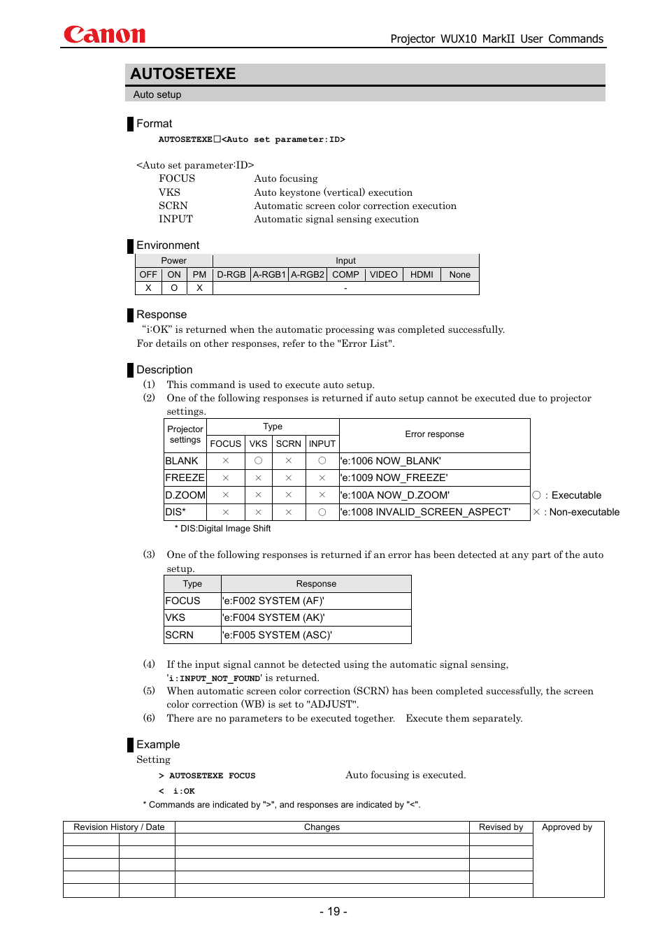 Autosetexe | Canon MARKLL WUX10 User Manual | Page 23 / 91