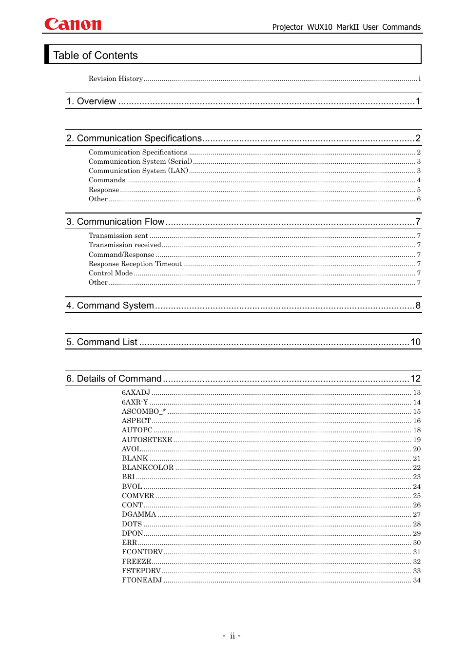 Canon MARKLL WUX10 User Manual | Page 3 / 91