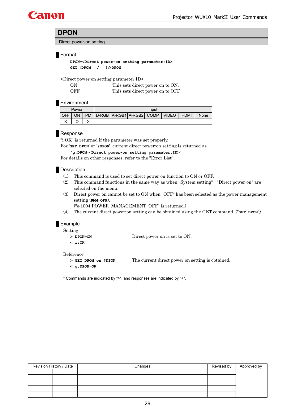 Dpon | Canon MARKLL WUX10 User Manual | Page 33 / 91