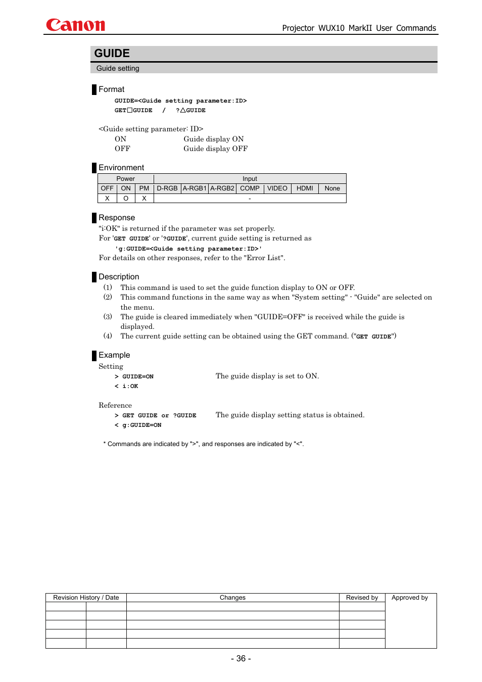 Guide | Canon MARKLL WUX10 User Manual | Page 40 / 91