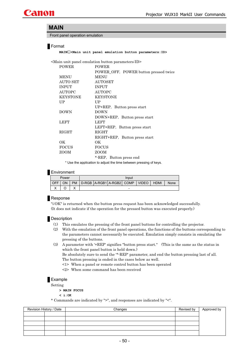 Main | Canon MARKLL WUX10 User Manual | Page 54 / 91