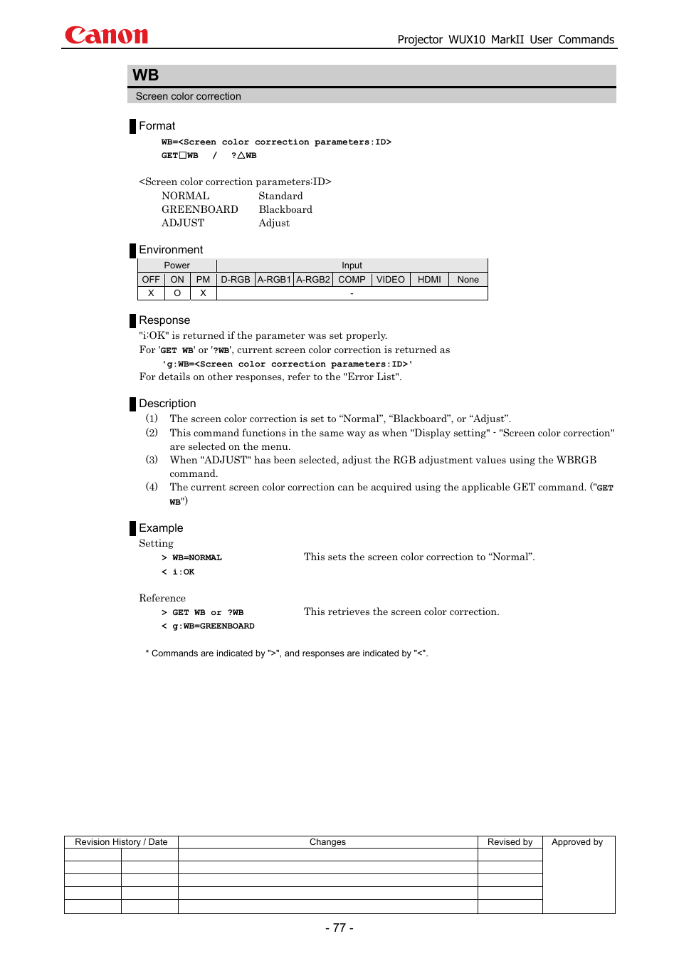 Canon MARKLL WUX10 User Manual | Page 81 / 91