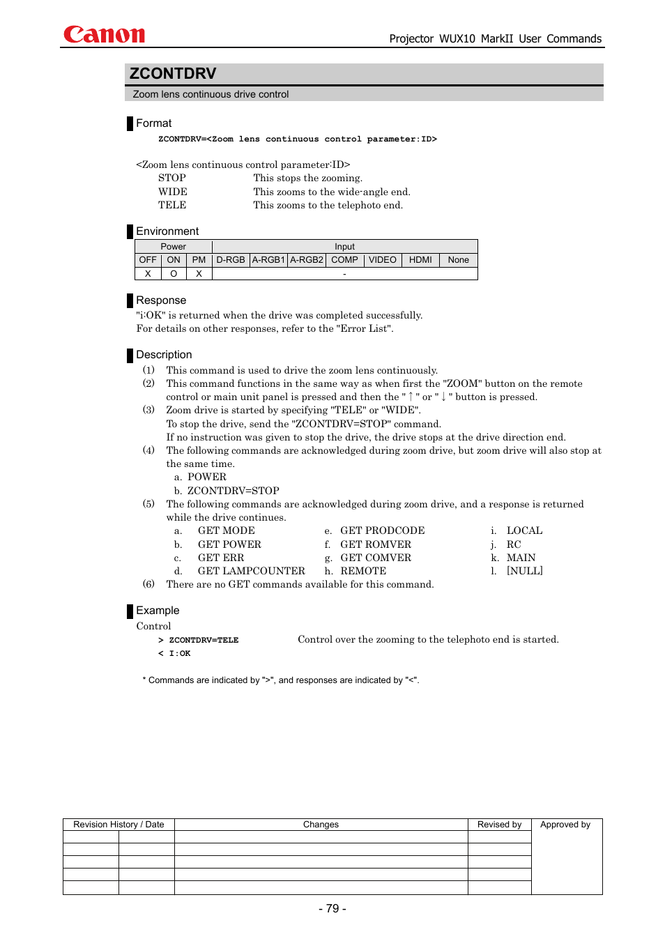 Zcontdrv | Canon MARKLL WUX10 User Manual | Page 83 / 91