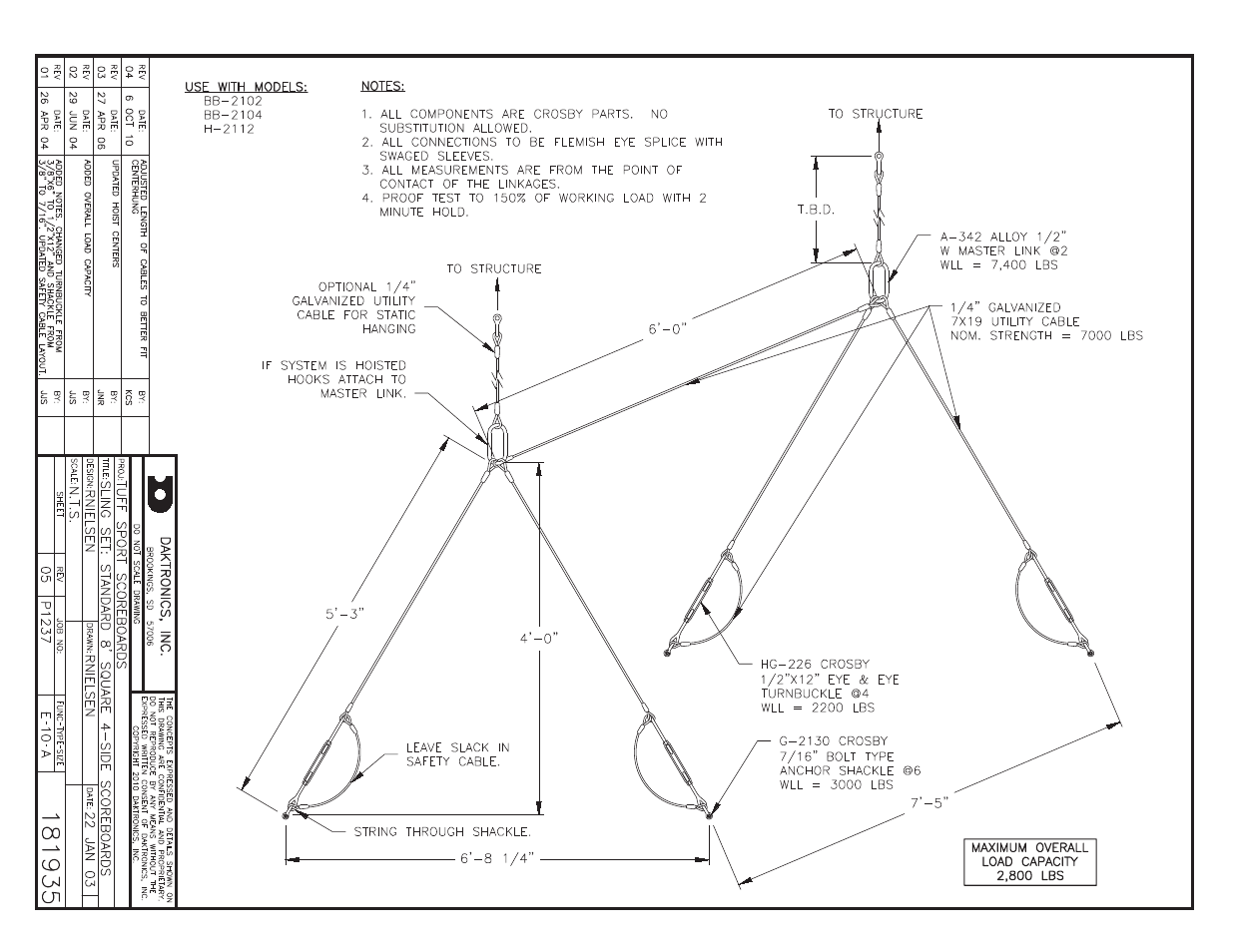 Daktronics BB-2102 Tuff Sport Four-Sided Basketball LED Scoreboard User Manual | Page 96 / 112