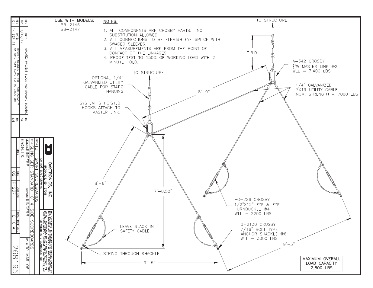 Daktronics BB-2102 Tuff Sport Four-Sided Basketball LED Scoreboard User Manual | Page 97 / 112