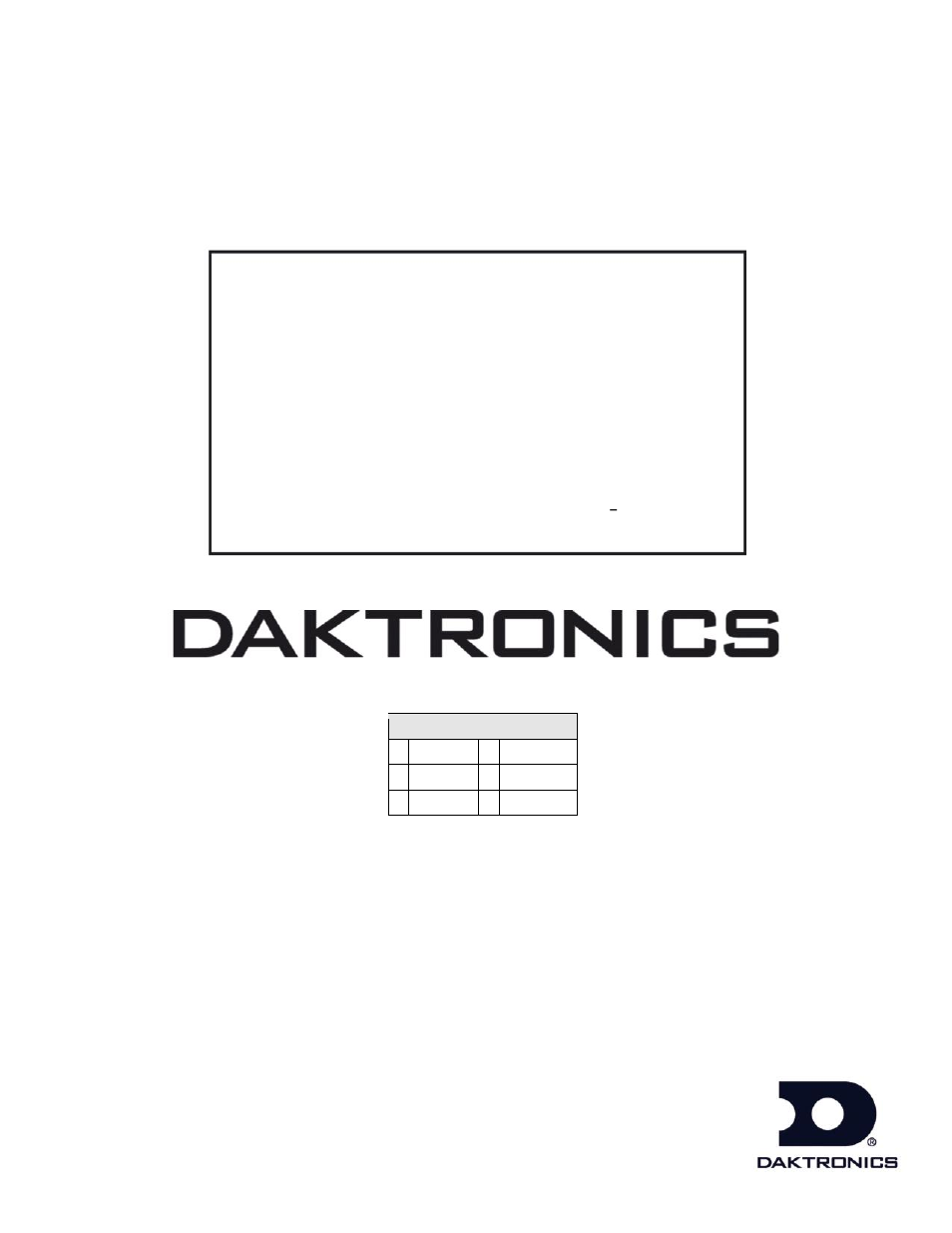 Daktronics FB-2006 Generation III Stackable LED Scoreboard User Manual | 76 pages
