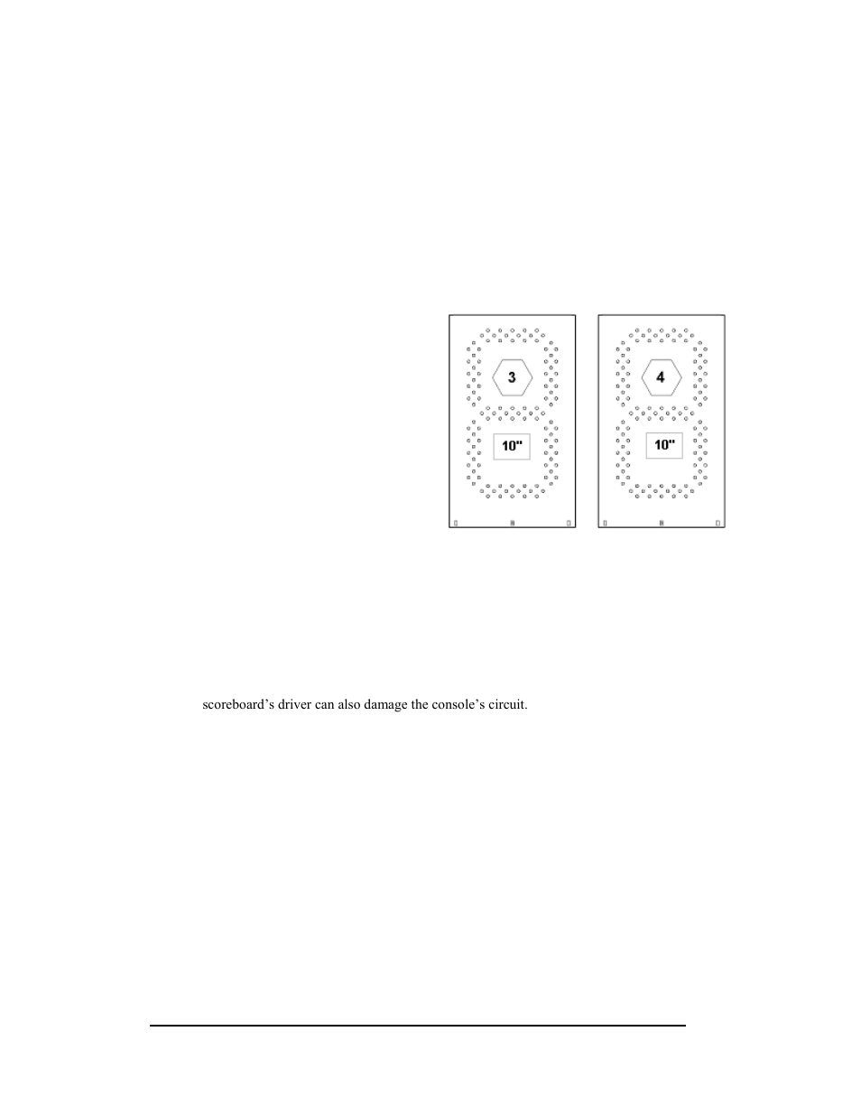 4 segmentation and digit designation, 5 lightening protection, 6 troubleshooting | Segmentation and digit designation, Lightening protection, Troubleshooting | Daktronics FB-2006 Generation III Stackable LED Scoreboard User Manual | Page 34 / 76