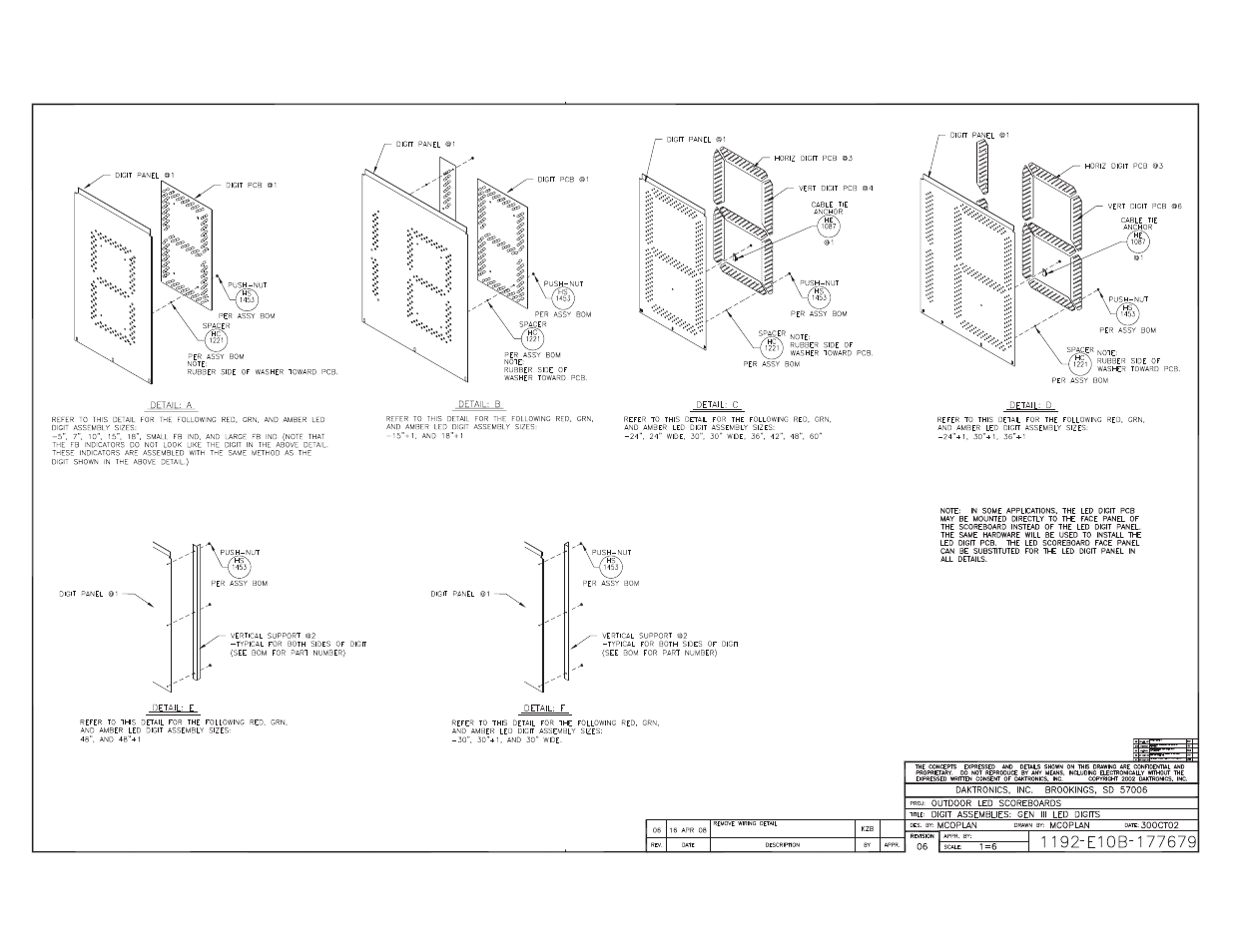 Daktronics FB-2006 Generation III Stackable LED Scoreboard User Manual | Page 47 / 76