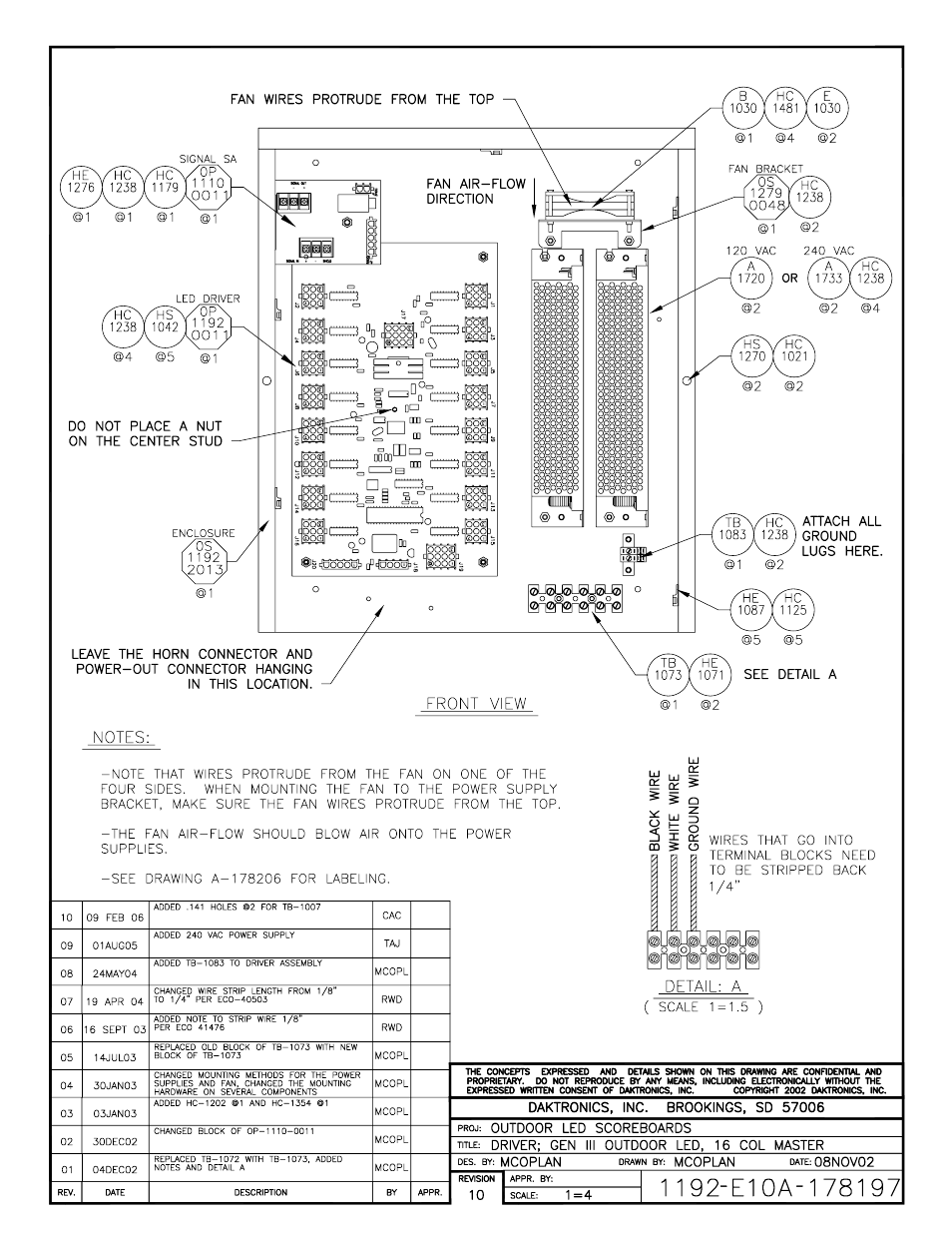 Daktronics FB-2006 Generation III Stackable LED Scoreboard User Manual | Page 49 / 76