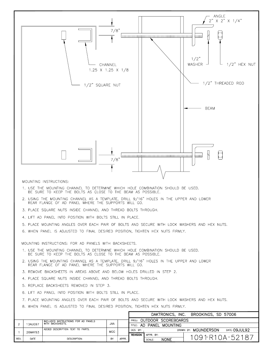 Daktronics BA-1518 Generation IV Multi-Section Outdoor LED Scoreboard User Manual | Page 106 / 208
