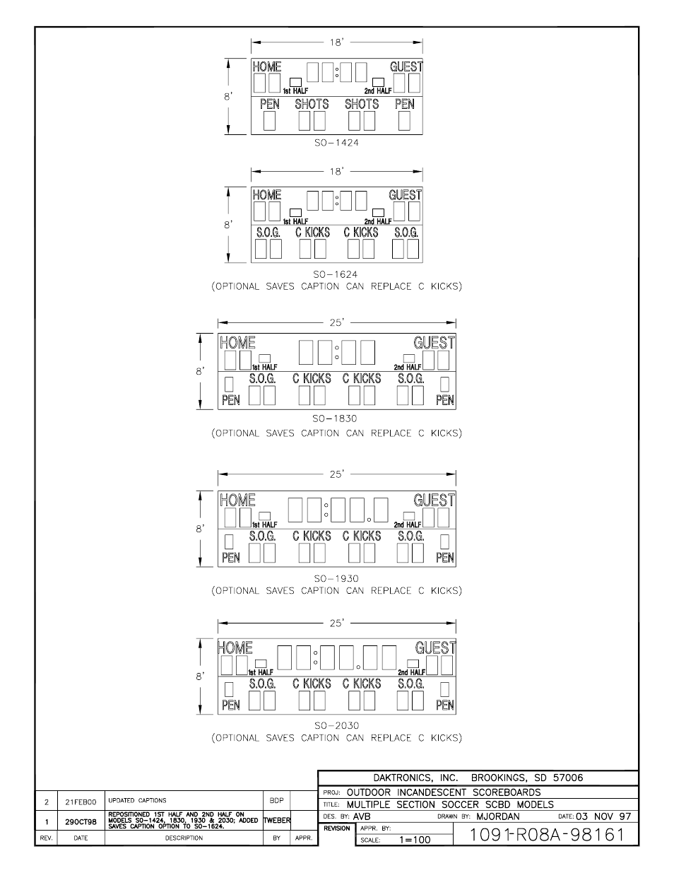 Daktronics BA-1518 Generation IV Multi-Section Outdoor LED Scoreboard User Manual | Page 109 / 208