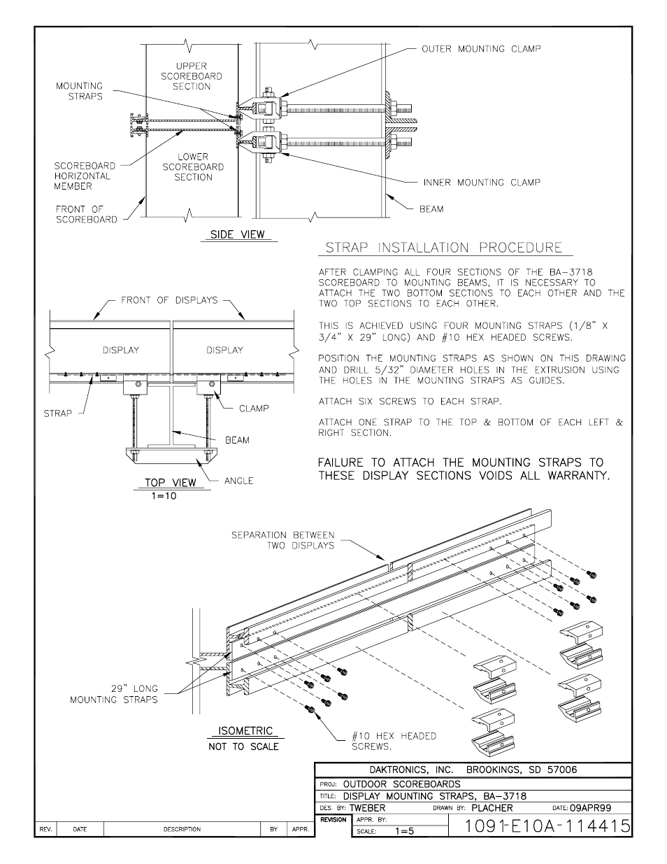 Daktronics BA-1518 Generation IV Multi-Section Outdoor LED Scoreboard User Manual | Page 111 / 208