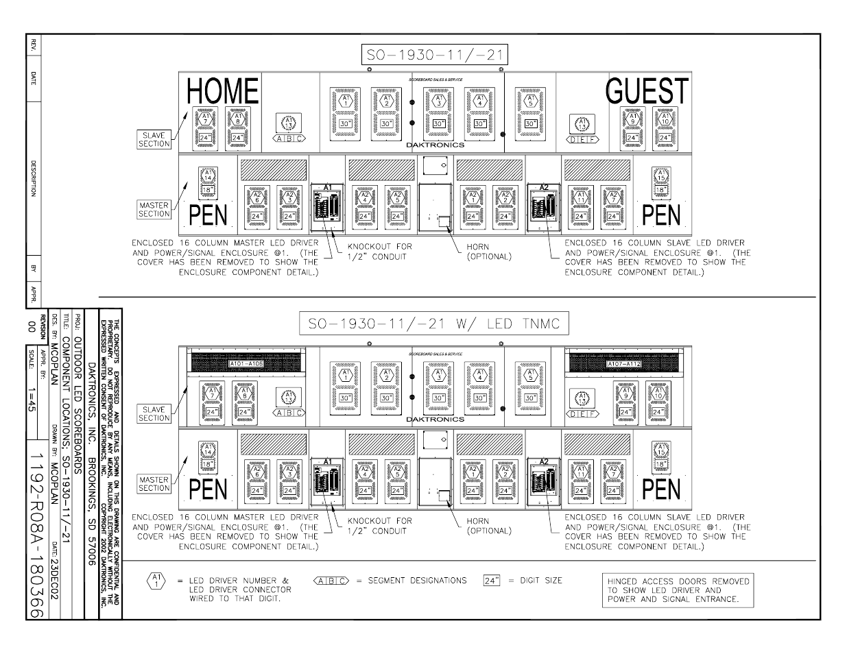 Daktronics BA-1518 Generation IV Multi-Section Outdoor LED Scoreboard User Manual | Page 137 / 208