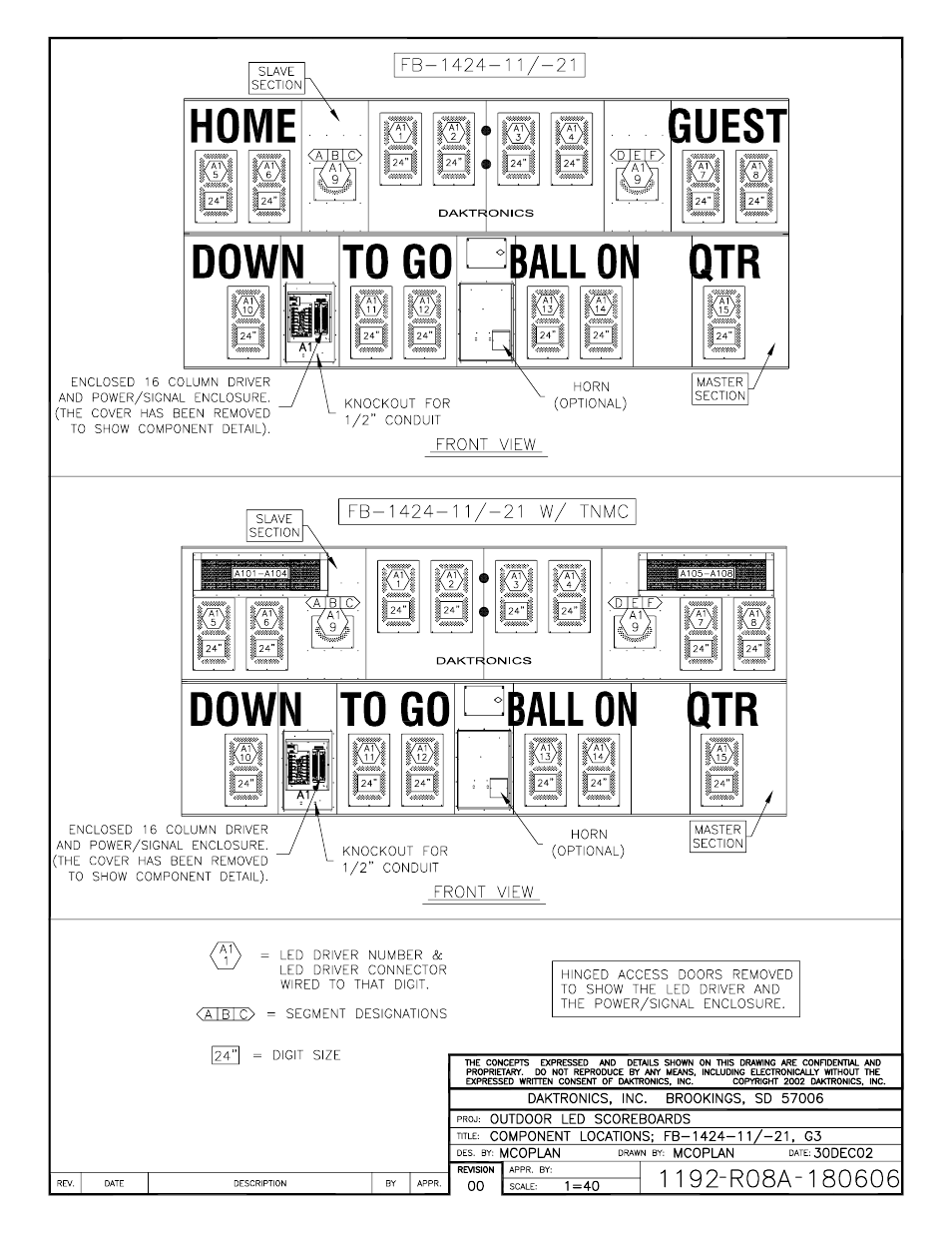 Daktronics BA-1518 Generation IV Multi-Section Outdoor LED Scoreboard User Manual | Page 139 / 208