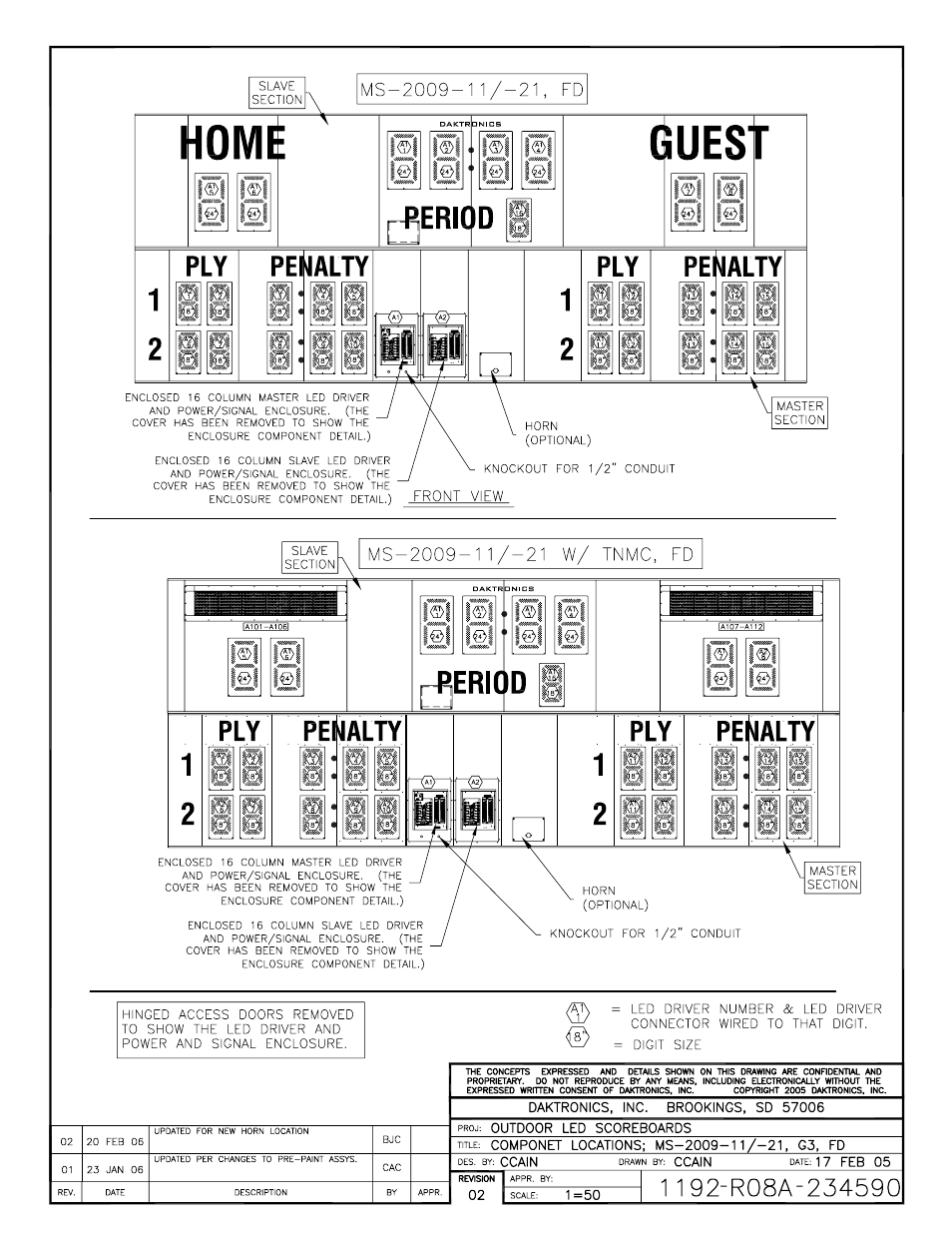 Daktronics BA-1518 Generation IV Multi-Section Outdoor LED Scoreboard User Manual | Page 177 / 208