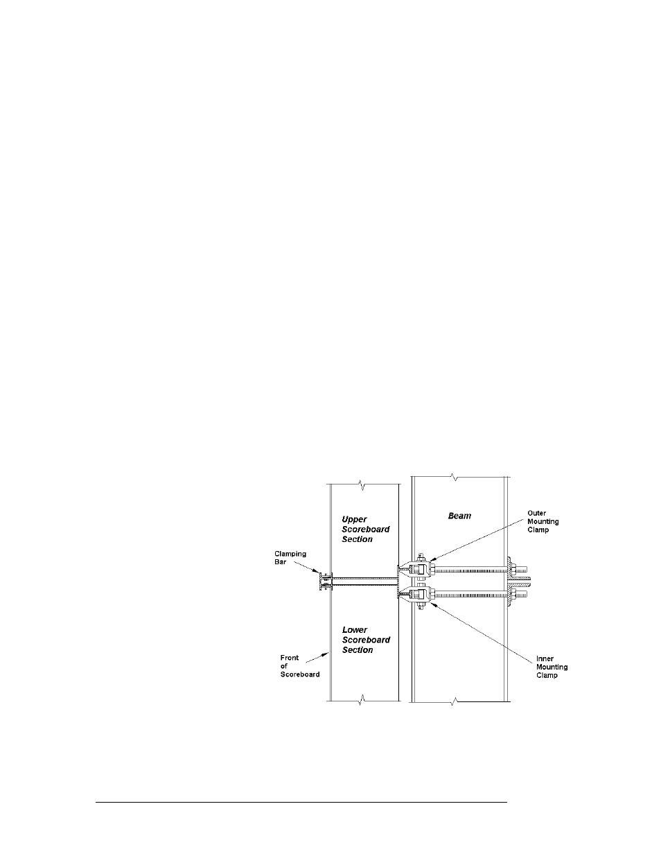 4 scoreboard mounting | Daktronics BA-1518 Generation IV Multi-Section Outdoor LED Scoreboard User Manual | Page 55 / 208