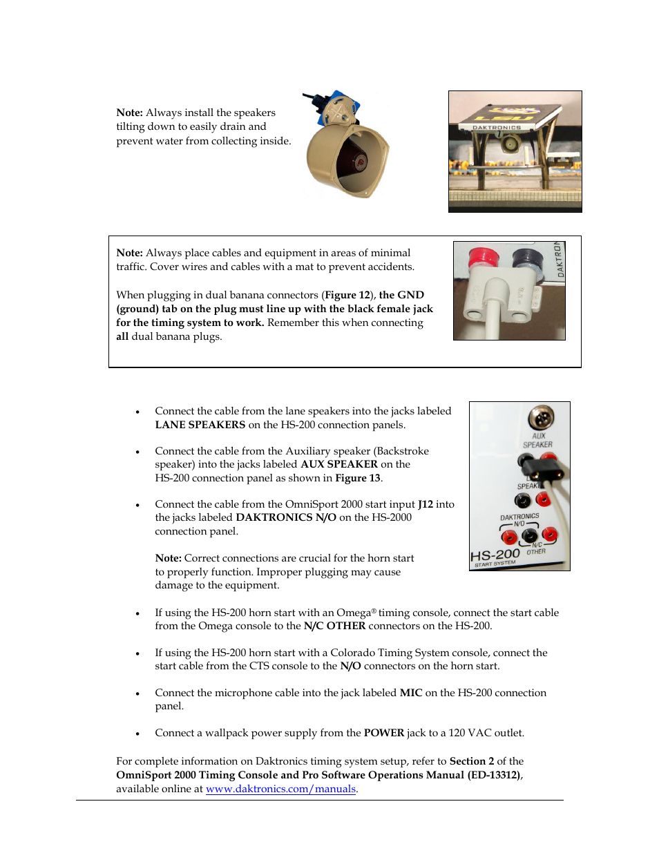 Connecting the horn start, Figure 11 | Daktronics HS-200 Horn Start User Manual | Page 14 / 36