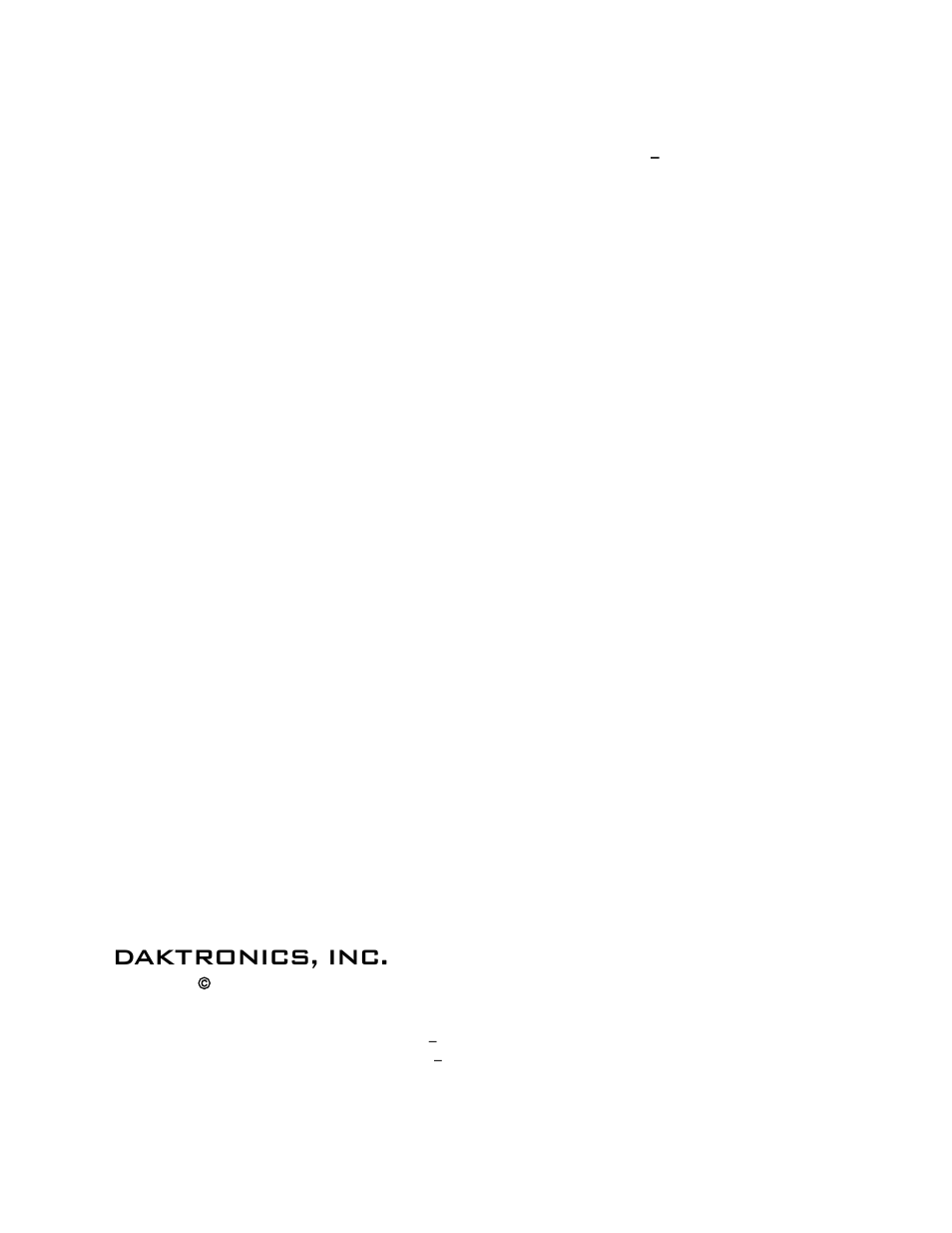 Daktronics, inc | Daktronics HS-200 Horn Start User Manual | Page 3 / 36