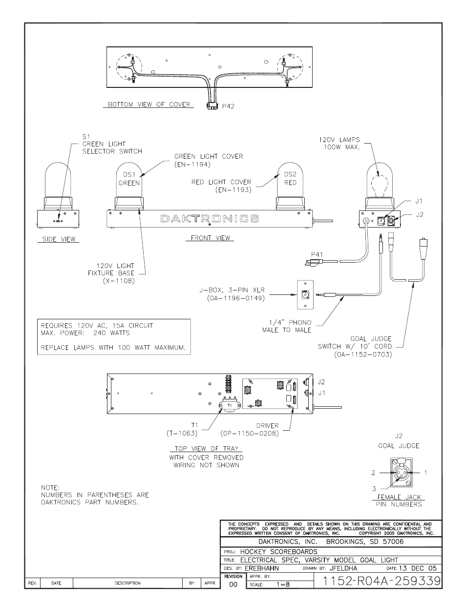 Daktronics Indoor Hockey Goal Lights User Manual | Page 29 / 44