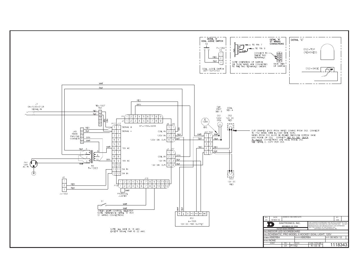 Daktronics Indoor Hockey Goal Lights User Manual | Page 34 / 44