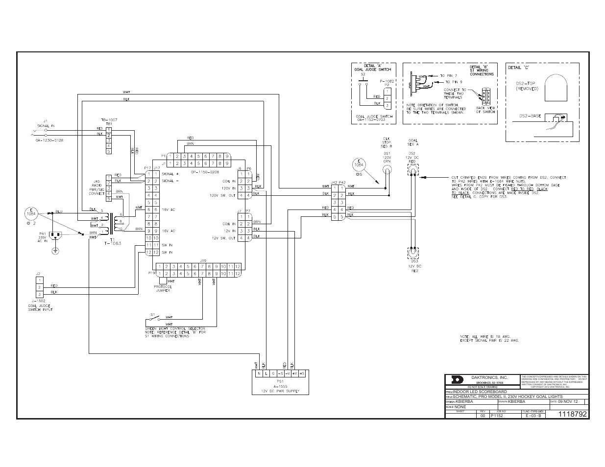 Daktronics Indoor Hockey Goal Lights User Manual | Page 35 / 44