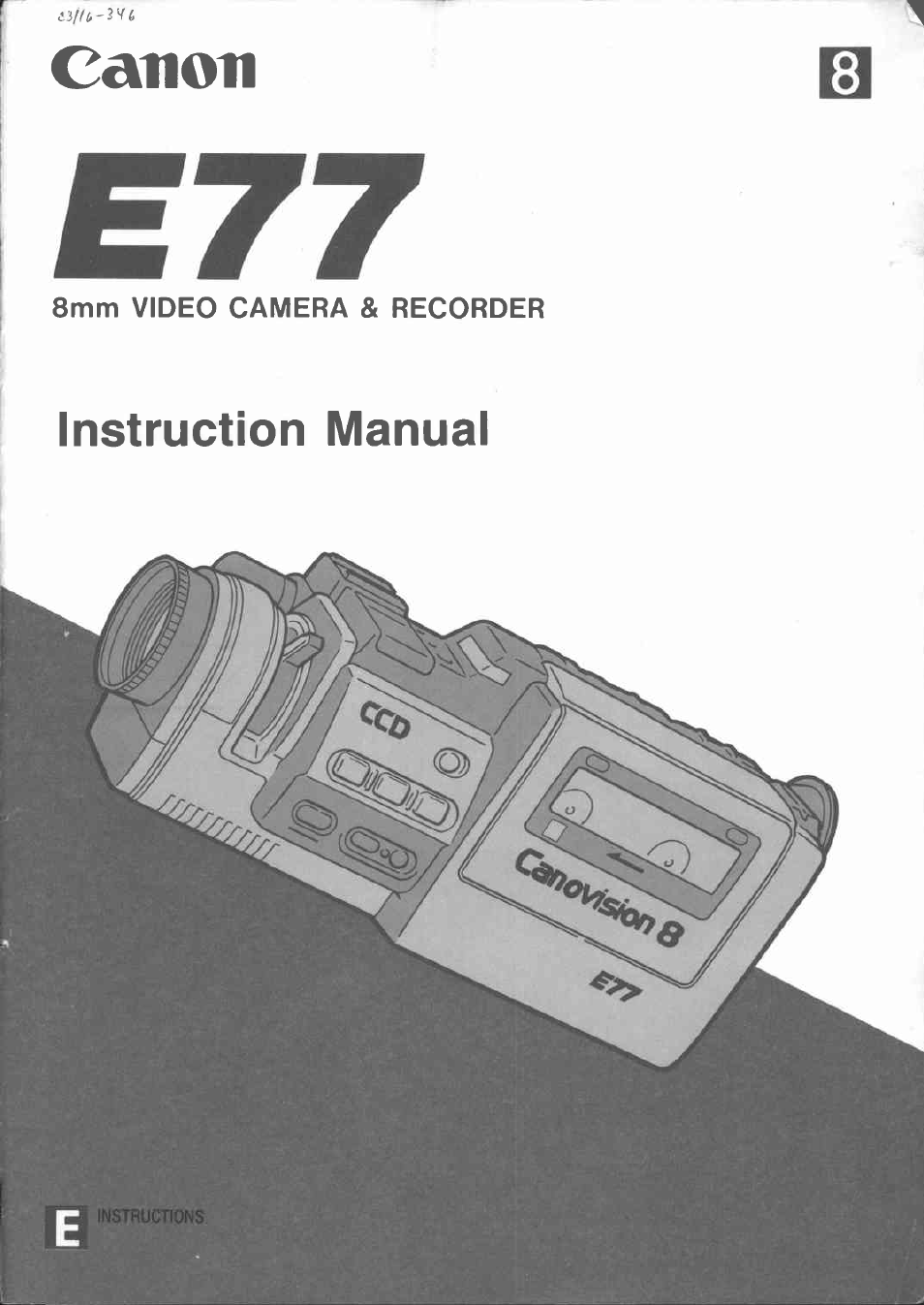 Canon E 77 User Manual | 65 pages