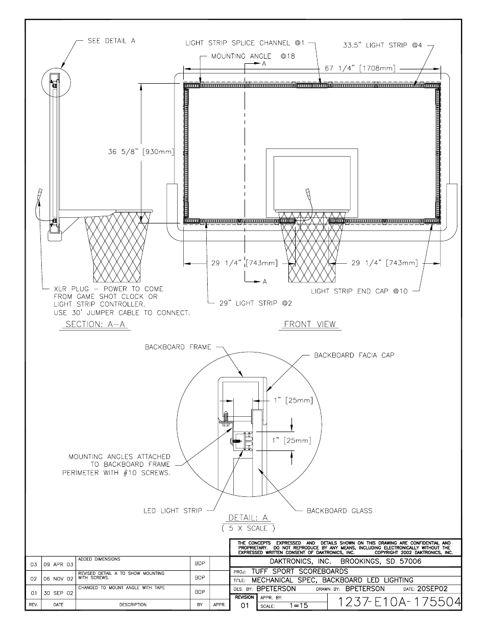 Daktronics LED End-of-Period Basketball Lighting User Manual | Page 22 / 34