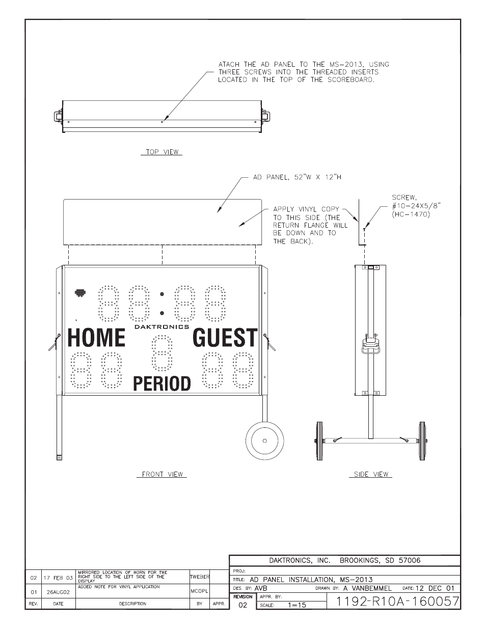Daktronics MS-2013 Portable LED Scoreboard User Manual | Page 43 / 52
