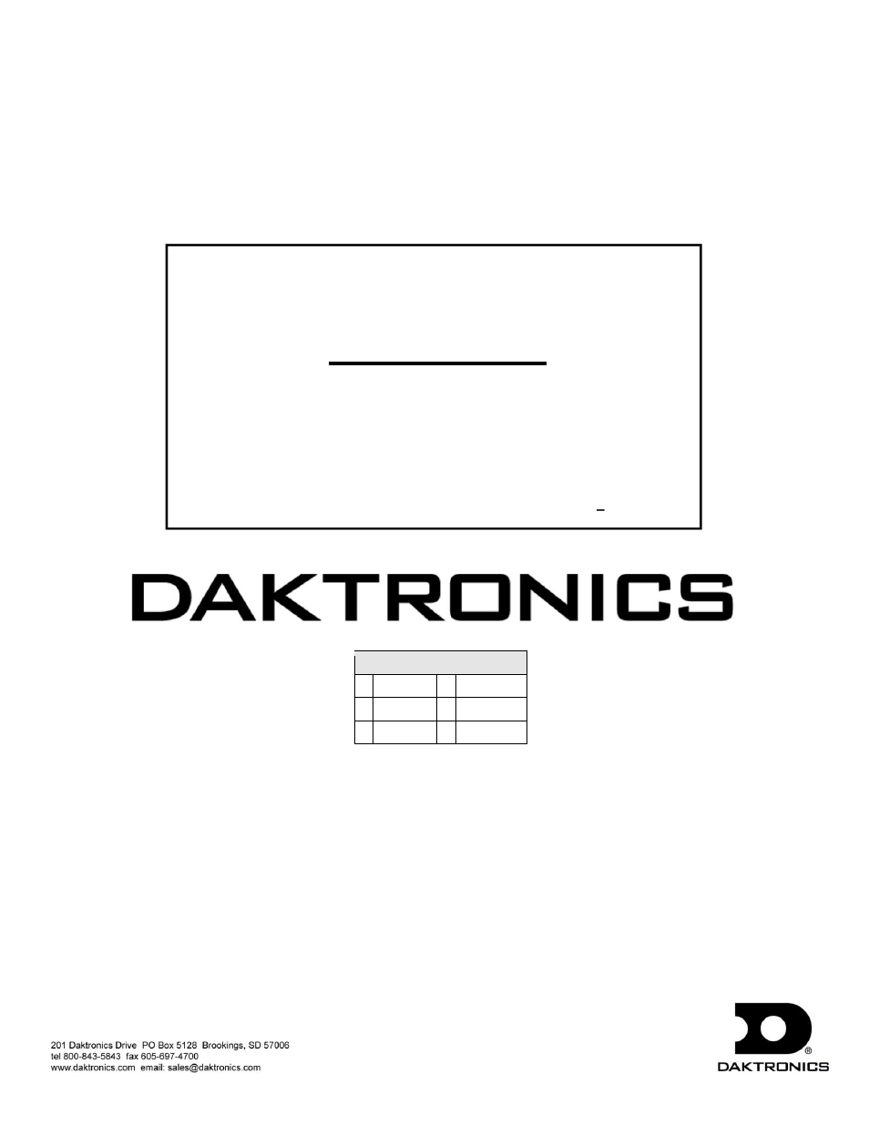 Daktronics WR-2101 Matside Jr. LED Wrestling Scoreboard User Manual | 44 pages