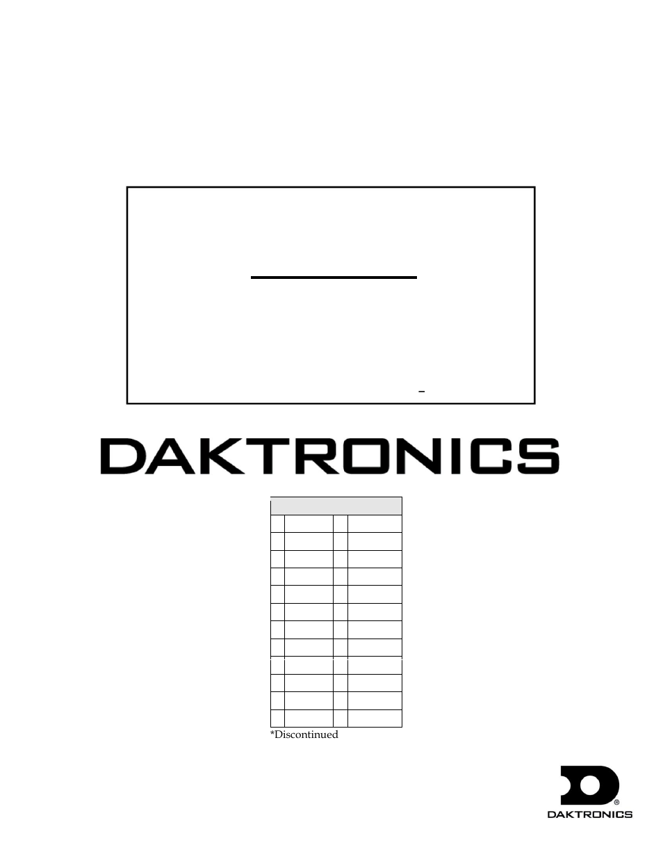 Daktronics BA-1518 Multi-Section Outdoor LED Scoreboard User Manual | 134 pages