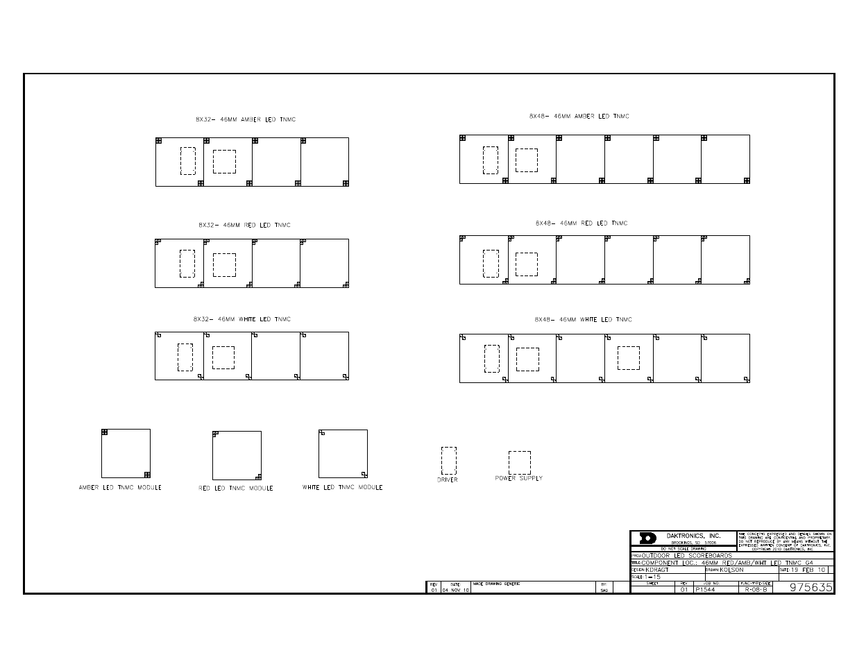 Daktronics BA-1518 Multi-Section Outdoor LED Scoreboard User Manual | Page 127 / 134