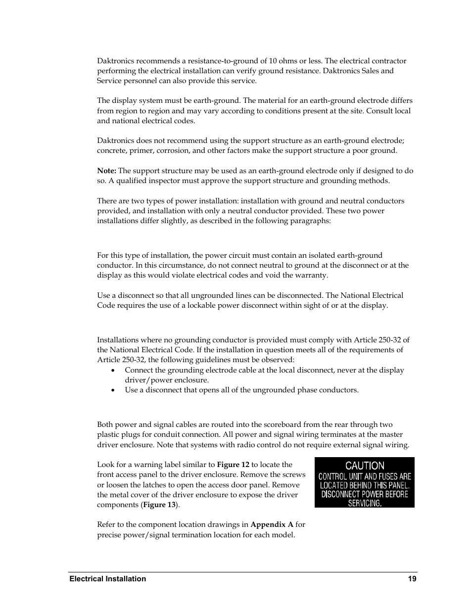 Connection | Daktronics BA-1518 Multi-Section Outdoor LED Scoreboard User Manual | Page 25 / 134