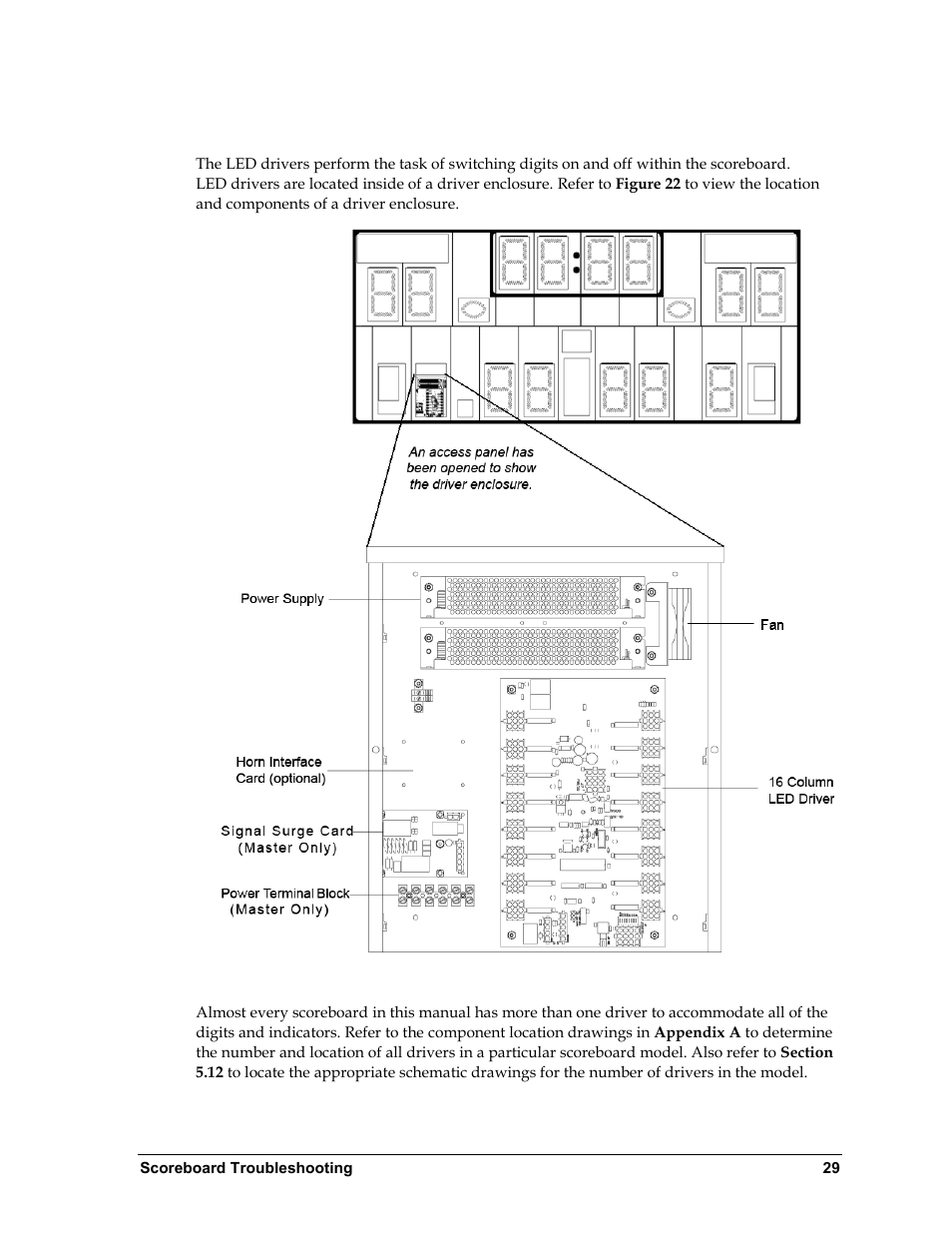 7 led drivers, Led drivers, N 5.7 ) | N 5.7 | Daktronics BA-1518 Multi-Section Outdoor LED Scoreboard User Manual | Page 35 / 134